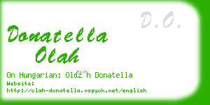 donatella olah business card